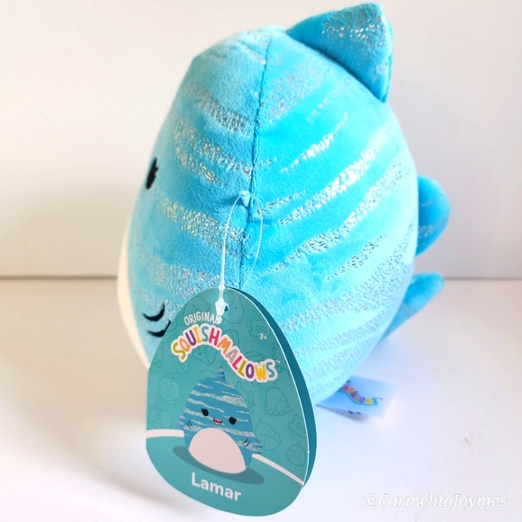 LAMAR 🐋 Whale Shark Original Squishmallow by Kelly Toy ☆》NWT《☆ - Picture 2 of 7